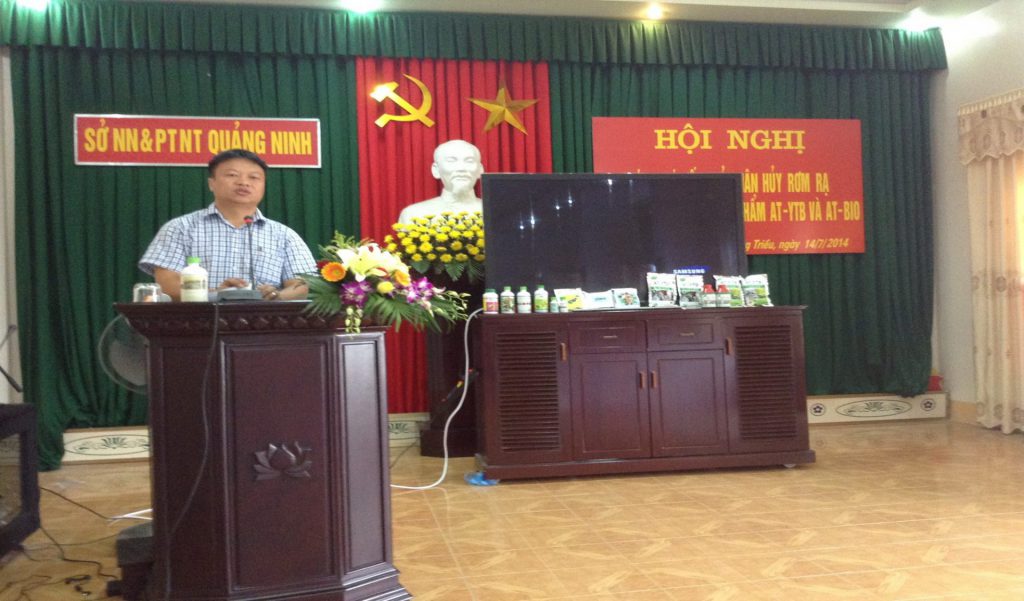 Hội nghị tổng kết đánh giá kết quả xử lý rơm rạ trên đồng ruộng của tỉnh Quảng Ninh do Sở Nông Nghiệp tổ chức