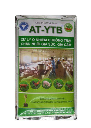 AT-YTB túi 1kg (xử lý ô nhiễm chuồng trại, chăn nuôi, gia súc, gia cầm)