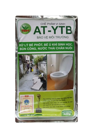 AT-YTB túi 300g (xử lý bể phốt, bể ủ khí sinh học, bùn cống)